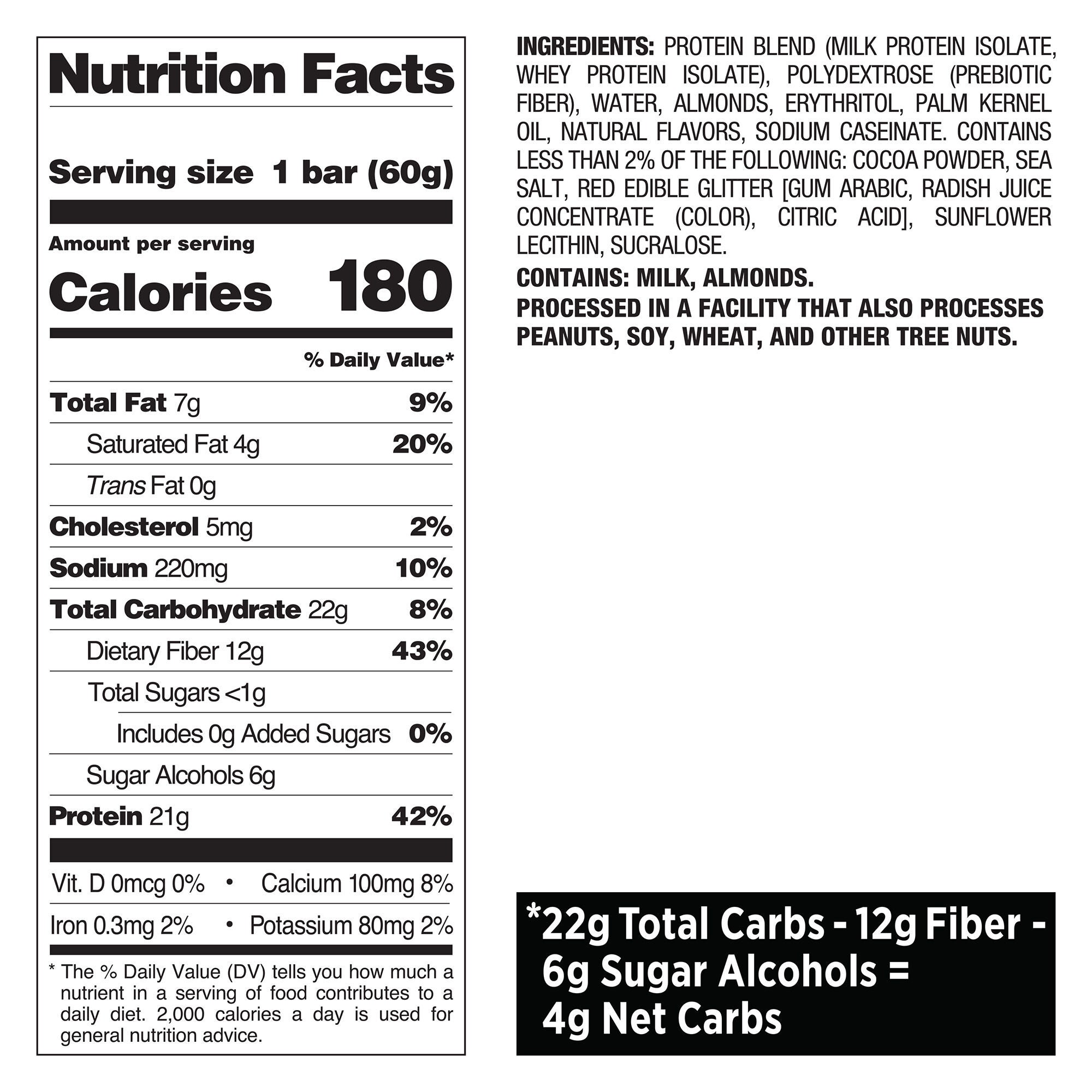 Protein Bar - Peppermint Bark (12 Bars)